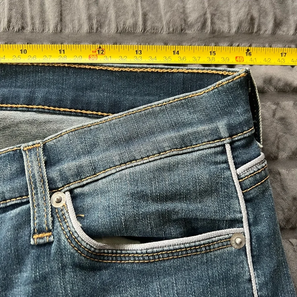 Hudson Dakota Piped Detail Super Skinny Denim Jeans Womens Sz 32 - Picture 13 of 16